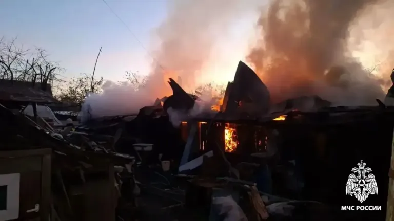 Под Ядрином огонь от сарая с сеном угрожал жилому дому